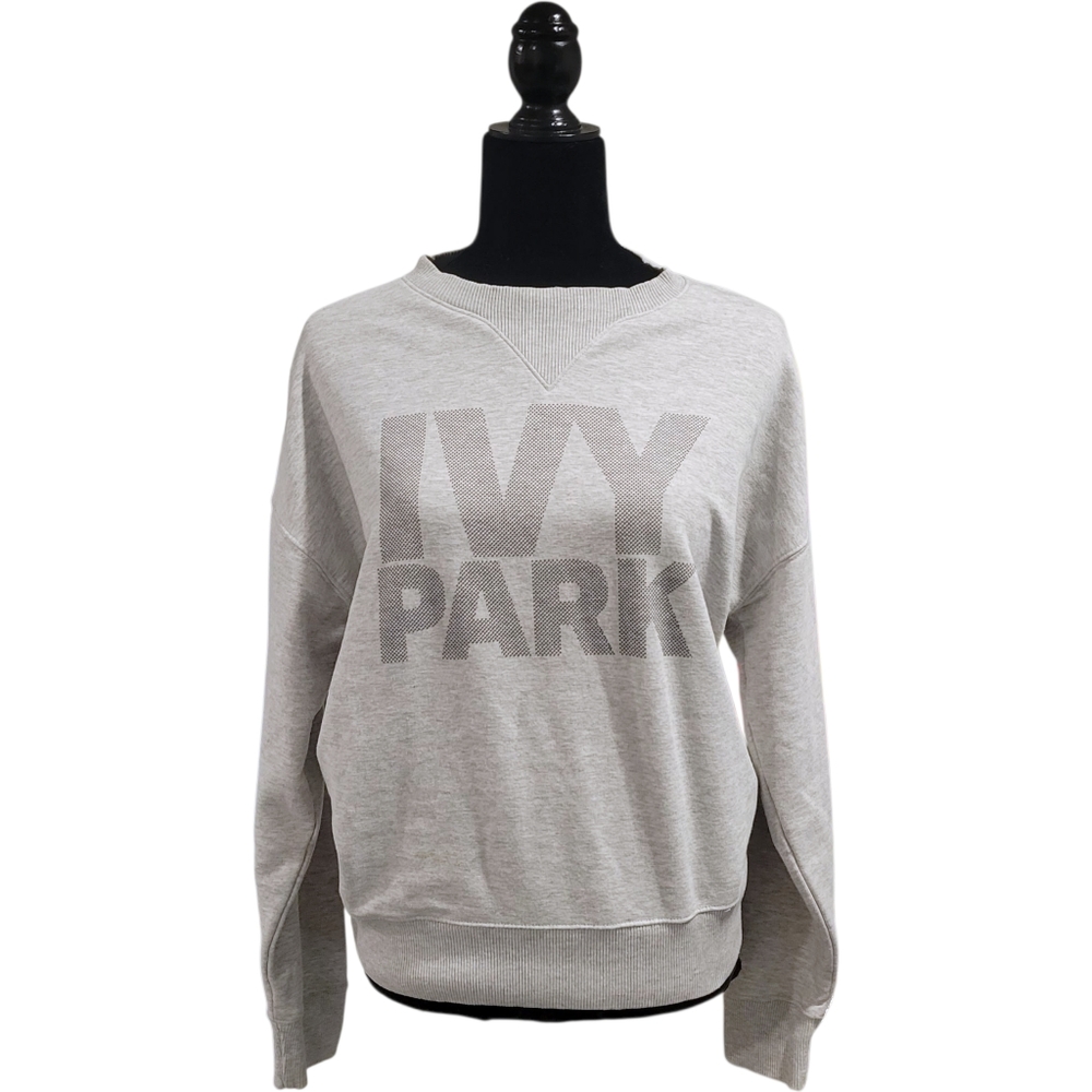 Ivy Park Logo Crew Neck Sweatshirt Heather Gray Size XS